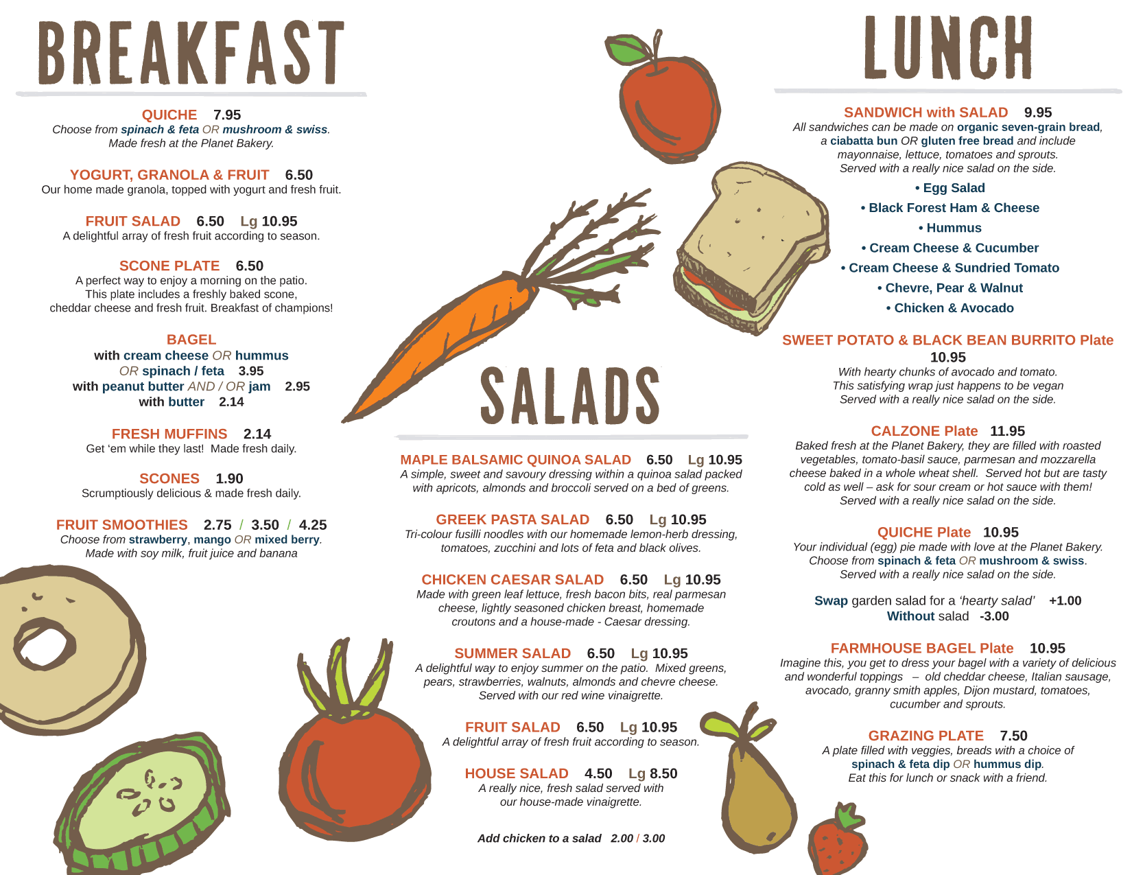 Typical Menu One May Find