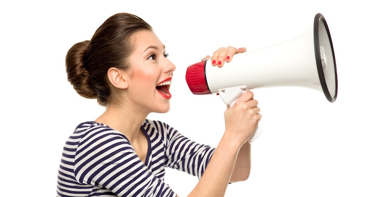 lady-talking-megaphone